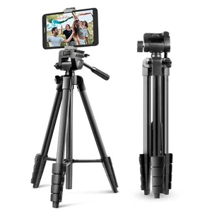 Trépied pour Appareil Photo 163 cm Portable avec télécommande et Support de t... - Photo 1 sur 6