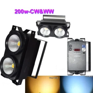 2pcs 200W COB LED Par Light DMX DJ Audience Blinder Light Warm Cool White Stage - Picture 1 of 11