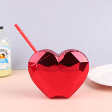 600ml Cups Heart Shaped Straw Cup Flash Cocktail Cup KTV Party Wine Glass