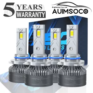 For Dodge Charger Sedan 4-Door 2016-2022 LED Headlights Hi Low Bulbs Xenon White - Picture 1 of 13