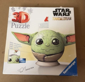 Star Wars Ravensburger Mandalorian Grogu with Ears 3D Jigsaw Puzzle - Picture 1 of 5