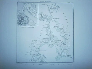 Carte 19° année 1864 carte du Sund (cotes du Danemark Copenhague) - Imagen 1 de 1