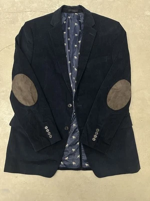 Lauren Ralph Lauren Men's Bulldog Lining Navy Blue Corduroy Elbow Patch 42L - Image 1 of 4