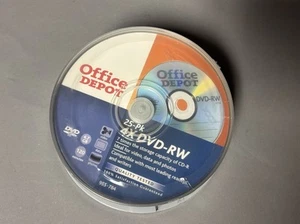 Office Depot Max 25 Disc Rohling DVD-RW 4x 120min 955-784 Brandneu Factory Sealed - Bild 1 von 6