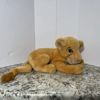 Vintage 90's The Lion King Simba Cub Plush Rare Disney Soft Hair 13" - Image 1 of 4