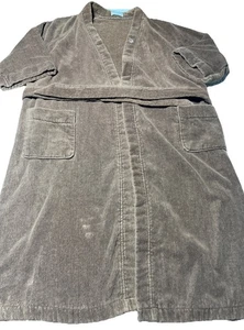 Vintage Christian Dior Monsieur Herren Velour Gürtel Braun Lang Bademantel OS Logo - Bild 1 von 12