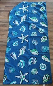 Seashells Blue Beach Bath Pool Towel 28x60 100% Cotton - Picture 1 of 3