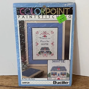 Kit de muestreador de costura de pintura Bucilla ColorPoint vintage sin lugar como el hogar 63651 - Imagen 1 de 4