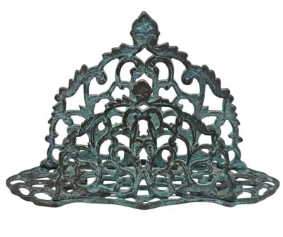 Vintage Brass Letter or Napkin Holder Desk Accessory Hollywood Regency Ormolu - Image 1 of 4