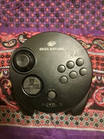 Sega Saturn 3D Wired Controller MK-80117 (Black, OEM) NO CABLE CLEANED