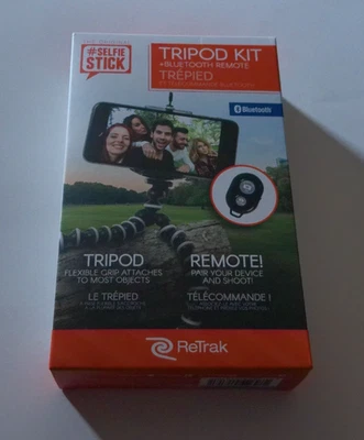 ReTrak Selfie Tripod Kit w/Bluetooth Remote - Brand New in Box!! - Image 1 of 4