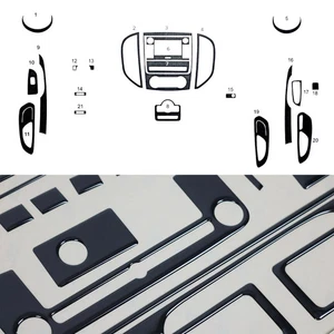 Innenraum Dekor Cockpit für Mercedes Vito W447 2014-2025 Piano Schwarz Optik 21x - Bild 1 von 10