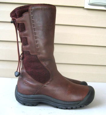Botas Keen Winthrop Cuero Lana Marrón Para Mujer 7 Aisladas Nieve Foto 1 de 4