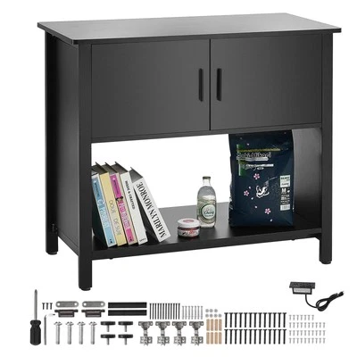 Aquarium Stand 40 Gallon Fish Tank Stand Steel MDF Embedded w/ Power Outlets - Image 1 of 4