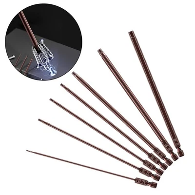 Screwdriver Bit Magnetic Hex Head Screwdriver Bits 150mm Alloy Steel H1.5-H6 - Image 1 of 4