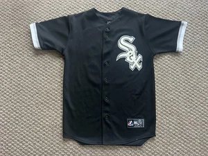 Majestic Bobby Jenks White Sox Jersey (Sewn & Stitched—Adult Small) - Picture 1 of 6