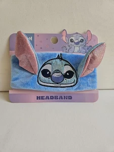 Disney Stitch Fluffy Headband Make Up Band Head Band Spa Hair Band Brand New - Picture 1 of 5