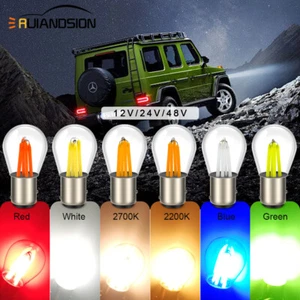 1157 AC DC 12V 24V 48V LED Ampoule de voiture ampoule de frein haute et basse - Imagen 1 de 18