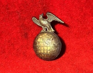 Rare Civil War Era M1869-72 Us Marine Corps Kepi Cap / Hat Insignia