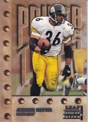 1998 Donruss Rookies & Stars Power Tools - Jerome Bettis - Pittsburgh Steelers - Image 1 of 2