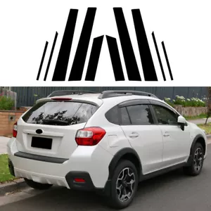 10Pcs Gloss Black Pillar Posts Door Cover Fit For Subaru XV Crosstrek 2013-2015 - Bild 1 von 14