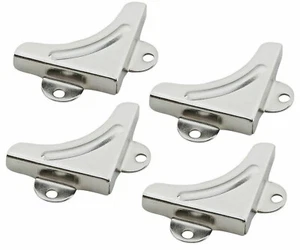 Pack of 4 x 32mm Mirror Picture Corners Clips Clamps Mount Brackets with Screws - Picture 1 of 3