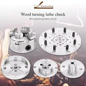 Self-Centering Scroll Chuck Thread 4 Jaw Turning Wood Working DIY Lathe 100mm - Picture 1 of 35
