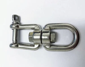 Marine Swivel Eye/Jaw Mooring Boat Anchor 316 Stainless 5mm/6mm/8mm/10mm/12mm - Picture 1 of 1