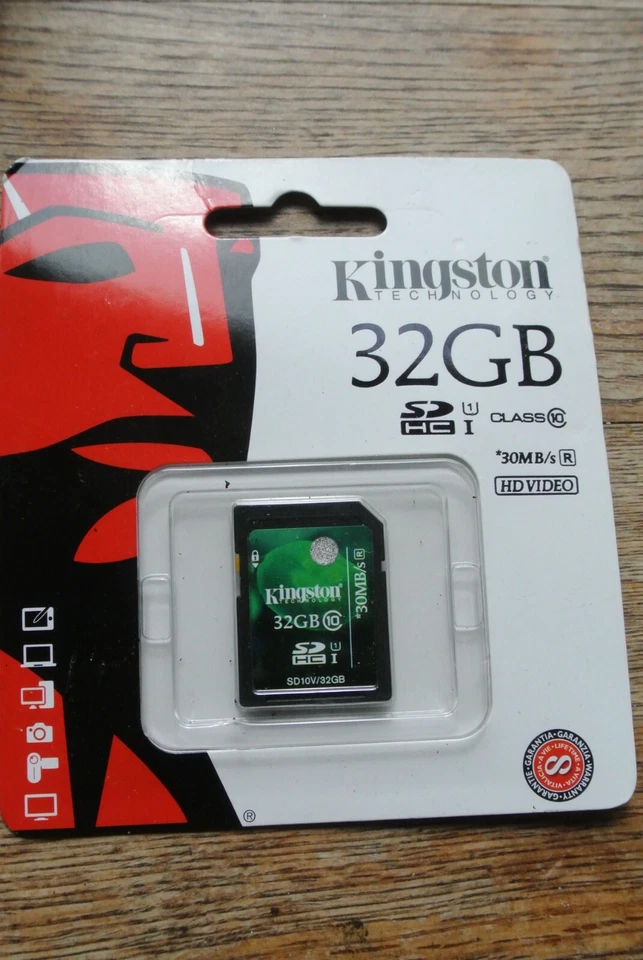 Kingston 32GB 30MB/s SD HC I Memory Card  - Image 1 of 1