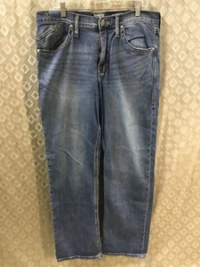 Rock & Republic Jeans 36x34 Blue Relaxed Straight faded blue designer comfort - Picture 1 of 4
