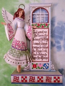Jim Shore~"Seeking Serenity" Angel Figurine 2006~#4007760~Serenity Prayer~10" - Picture 1 of 12