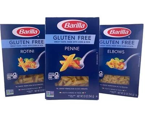Paquete de 3 Pasta Barilla Sin Gluten Variedad - Penne, Rotini, Codo - Imagen 1 de 1