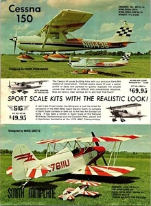 SIG Cessna 150 RC Airplane Vintage 1979 Print Ad Wall Decor Smith Miniplane - Picture 1 of 1