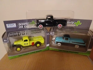 3er Pack Denver Die-Cast Maßstab 1:48 Dodge & Ford Trucks - DISTRESSED - Bild 1 von 8