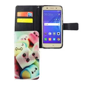 Etui Komórka Ochrona do Huawei Y3 (2017) Case Cover Pokrowiec Wallet Etui Etui na telefon komórkowy - Zdjęcie 1 z 6