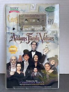 Addams Family Values Story Book w/ Cassette Wednesday - NEW SEALED PROMO