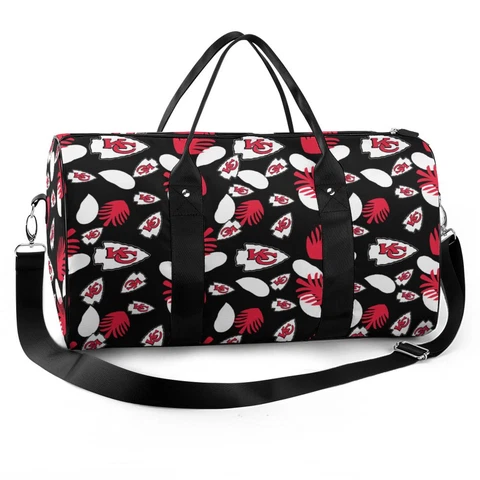 Kansas City Chiefs Travel Handbag Sport Gym Bag Large Capacity Print Style Bag Cover