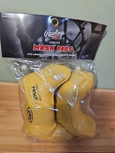 RAWLINGS CATCHER MASK REPLACEMENT PADS PWMJP-T  YELLOW YOUTH CHILD SIZE AGES 12+ - Picture 1 of 5