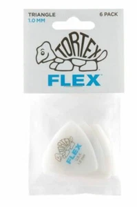 PLAYER'S PACK DE 6 MEDIATORS DUNLOP TORTEX FLEX TRIANGLE 1.00mm - 456P100 - Picture 1 of 4