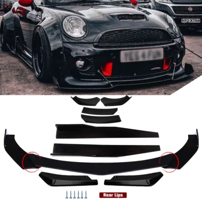 Coupe Sedan Car Front Bumper Lip Spoiler Splitter Body Kit For Mini Cooper Pace Foto 1 de 4