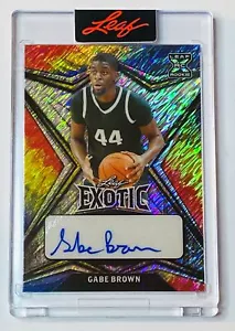 2022-23 Leaf Exotic Auto Parrot Shimmer Gabe Brown Raptors XRC 2/5 - Picture 1 of 2