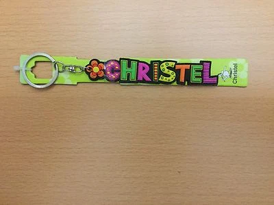" CHRISTEL " Fun Schlüsselanhänger von Albatros mit Namen * bunt ca. 2 cm hoch