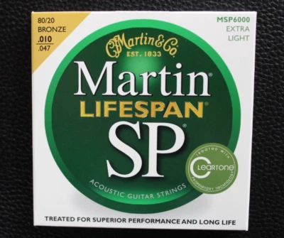 MARTIN LIFESPAN MSP 6000 SET CORDE PER CHITARRA WESTERN .010 - .047 *NUOVO/NEW*