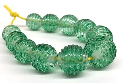 Cuentas de vidrio de murano hechas a mano únicas marca Tamara Yarilo 9 piezas Foto 1 de 4