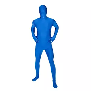 Partyanzug Kostüm blau Overall Halloween Party Cosplay - Erwachsene Größe Medium - Bild 1 von 12