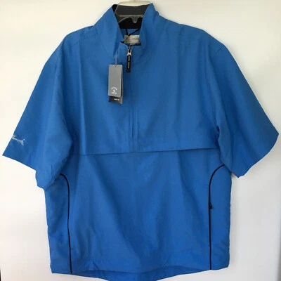 Cutter and Buck Windbreaker Mens Medium M Windtec Golf Jacket  Blue - Image 1 of 4