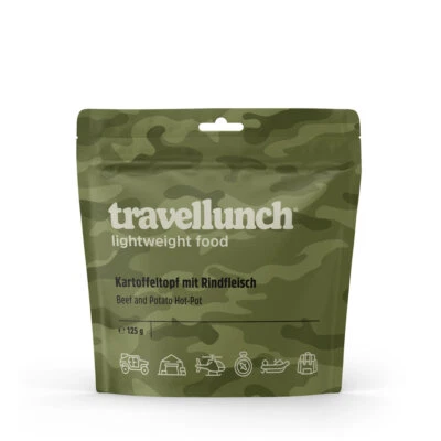 travellunch Kartoffeltopf mit Rindfleisch 125g, NOTRATION OUTDOOR MRE