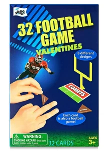 32x Mello Smello Valentine's Day Football Game Valentines - Picture 1 of 5