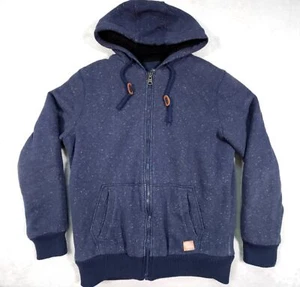 Buffalo By David Bitton L Blue Hoodie With Zipper Heavy Warm - Picture 1 of 9