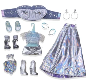 LOL OMG Kitty K Missy Frost Muñeca Estrás Conjunto Holográfico Top Zapatos Lote - Imagen 1 de 8